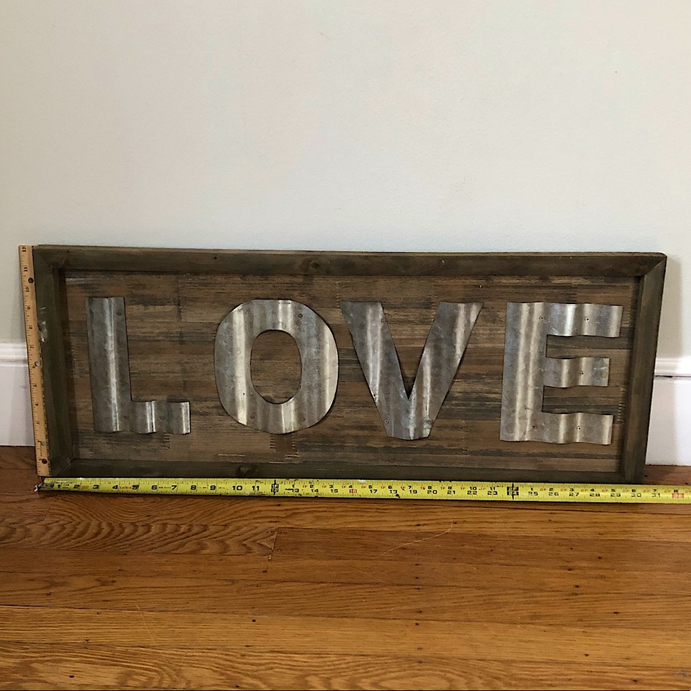Farmhouse decor “LOVE” sign cottagecore art